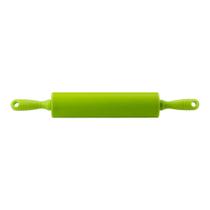 Rolo manual para abrir massas de confeitaria e panificação Silicone Verde 31,5cm