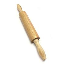Rolo Massa de Madeira 22cm Com Manoplas Fixas