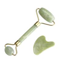 Rolo Massageador De Jade Verde Guasha Coração Smart Gr Rolo Massageador De Jade Verde Guasha Coração Smart Gr