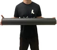 Rolo Massagem 90cm Foam Roller Liberação Miofascial Soltura Yoga DF1063 Preto Dafoca