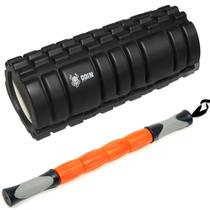 Rolo Massagem Foam Roller + Bastão De Massagem Odin Fit