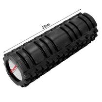Rolo Massagem Foam roller liberação Miofascial exercícios Preto 894-B - Lorben
