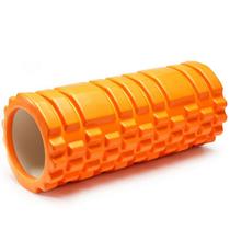 Rolo Massagem Foam Roller Liberação Miofascial Yoga Laranja