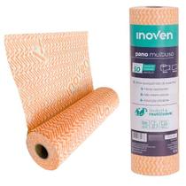 Rolo Pano Multiuso 28cmx25m Laranja