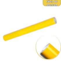 Rolo Papel Adesivo Liso Amarelo Contact Lavável Rolo Papel Adesivo Liso Amarelo Contact Lavável