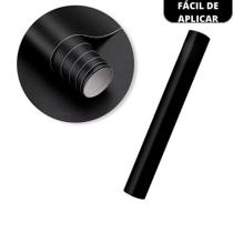 Rolo Papel Adesivo Liso Preto Fosco Contact Lavável Rolo Papel Adesivo Liso Preto Fosco Contact Lavável