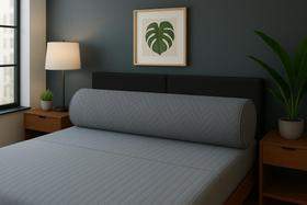 Rolo Para Cabeceira Cama Casal Box Padrão + Protetor Matelado