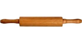 Rolo Para Massa Pizza Pão Macarrão De Madeira 43 Cm Madeira
