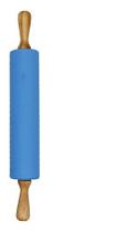 Rolo Para Massas Macarrão Silicone E Madeira 47x6cm Rolo Para Massas Macarrão Silicone E Madeira 47x6cm