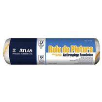 Rolo Para Pintura Antirespingo Econômico Atlas Lã Sintética Poliéster 23 Cm - 773/10