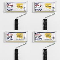 Rolo Pintura Lã Microfibra Polipop Zero Respingo 9cm (4, 5 ou 6 Unidades) Rolo Pintura Lã Microfibra Polipop Zero Respingo 9cm (4, 5 ou 6 Unidades)