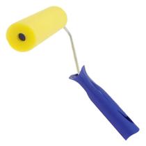 Rolo Pintura Rolinho Espuma Amarela C/ Cabo 9cm Tigre