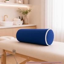 Rolo posicionador ortopédico 20cm x 50cm fisioterapia exercício massagem com capa removível AZUL