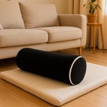 Rolo posicionador ortopédico 20cm x 50cm fisioterapia exercício massagem com capa removível impermeável PRETO