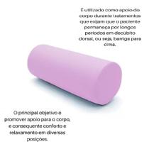 Rolo Posicionamento Exercícios Fisioterapia Gold Cor Lilás Claro