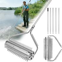 Rolo Rastelo para Lago ZZM 23" Aço Inoxidável Cabo Ajustável Rolo Rastelo para Lago ZZM 23" Aço Inoxidável Cabo Ajustável