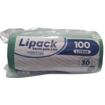 Rolo Saco de Lixo Plástico Verde 100 Litros 30 Un Cap. 20kg Rolo Saco de Lixo Plástico Verde 100 Litros 30 Un Cap. 20kg