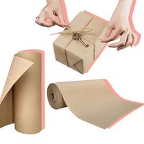 Rolo Semi Kraft 60cm x 100mts Papel Pardo Embrulho Pacotes