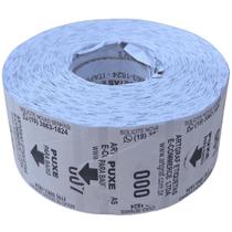 Rolo Senha Numerada 3 Colunas 000-999 Preto C/2000 Unidades P/ Dispenser Senha