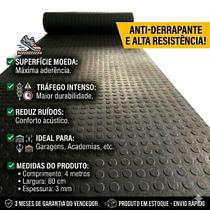 Rolo Tapete Moeda 4m X 80cm Antiderrapante Pets Academia Corredor