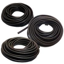 Rolo Tubo Espaguete Corrugado 7,5mm 10mm e 13mm 20 Metros De Cada Mangueira Preto Conduite Com Corte Para Chicote Fio