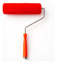 Rolo Vermelho Textura Decorativa 23cm para Acabamento em Paredes Rolo Vermelho Textura Decorativa 23cm para Acabamento em Paredes