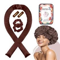 Rolos de cabelo ROPIKIS Satin XL para cachos noturnos com acessórios