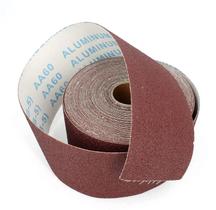 Rolos De Lixa De Óxido De Alumínio Larga 9,5Cm 60-600 Grit Para Polimento De Metal, Madeira, Móveis