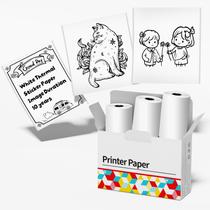 Rolos de papel adesivo térmico Phomemo, 50 mm x 3,5 m, brilhante, pacote com 3 Rolos de papel adesivo térmico Phomemo, 50 mm x 3,5 m, brilhante, pacote com 3