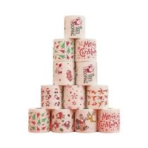 Rolos De Papel Higiênico Festivos De Natal Com Design De Papai Noel, Rena, Boneco De Neve E Árvore
