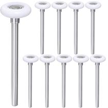 Rolos de porta de garagem Linwnil 10 peças de nylon branco de 1,8 polegadas