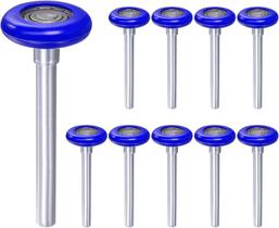 Rolos de porta de garagem Linwnil 46 mm Nylon 108 mm Haste 10 unidades Rolos de porta de garagem Linwnil 46 mm Nylon 108 mm Haste 10 unidades