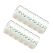 Rolos de recarga de fita Minghaoda transparentes de 18 mm x 30 m (pacote com 12)