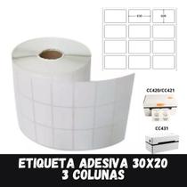 Rolos Etiqueta Térmica 32x22 3 Colunas CC431 / Elgin / Zebra