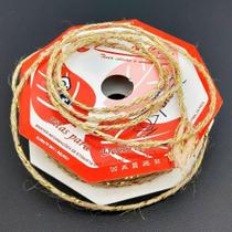 Rolos Fio Juta Decoração Natal Cordão Dourado 20m Kit 4pçs