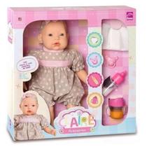 Roma boneca bebe claire com mamadeira magica