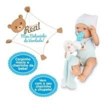 Roma Brinquedos Bebê Bebezinho Real Azul