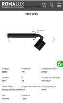 Romalux Projetor 7w 2700k Pergo C/aleta Ip66 Pole Wall Romalux Projetor 7w 2700k Pergo C/aleta Ip66 Pole Wall