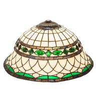 Roman Shade Meyda Tiffany, 16 cm de largura, vitral, bege Roman Shade Meyda Tiffany, 16 cm de largura, vitral, bege