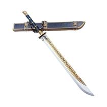 Romance Dos Três Reinos Katana De Aço Damasco De 8,3 Polegadas Para Cosplay De Anime, Faca De Romance Dos Três Reinos Katana De Aço Damasco De 8,3 Polegadas Para Cosplay De Anime, Faca De
