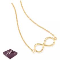 Rommanel 532388 Cordão Pingente Infinito Banhado A Ouro 18k Lindo Presente Feminino Rommanel 532388 Cordão Pingente Infinito Banhado A Ouro 18k Lindo Presente Feminino