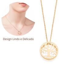 Rommanel 532476 Gargantilha Árvore Da Vida Banhada A Ouro 18k 532476