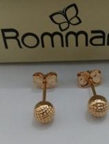 Rommanel Brinco De Bolinha Pequeno Banhado A Ouro 18k 525365 Rommanel Brinco De Bolinha Pequeno Banhado A Ouro 18k 525365