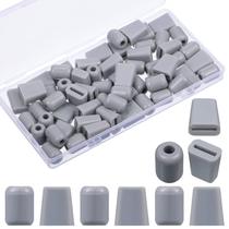 Romooa 60 peças de pés de borracha para grade de pia, cinza, 2 x 1,8 x 1 cm