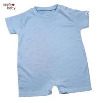 Romper infantil azul hortência - basic apple baby
