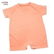 Romper infantil laranja damasco - basic apple baby
