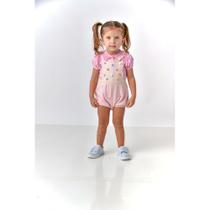 Romper Isabelly Bebe - Rosa - Mini Lady