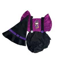 Romper- Jardineira - Bebe + Chapéu - Halloween - Temático