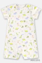 Romper Macaquinho Curto Dinossauro Minimalist Up Baby menina Tamanho:Prematuro Romper Macaquinho Curto Dinossauro Minimalist Up Baby menina Tamanho:Prematuro