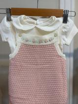 ROMPER MUNDOTINY TRICOT MINAS Tamanho:MCor:Rose